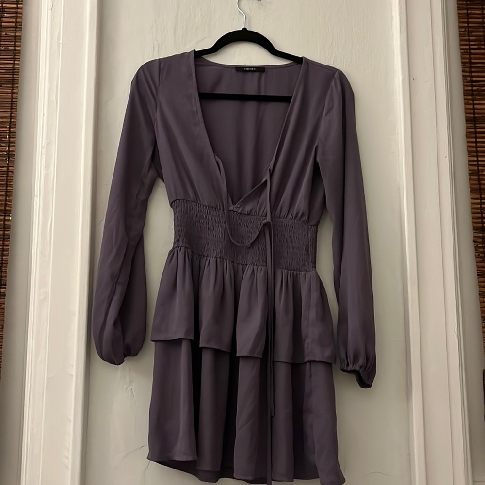 F21 Purple Peasant Dress size S